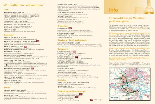 Kremstaler WeinblÃ¼te 2011 11. und 12. Juni, ab ... - NiederÃ¶sterreich