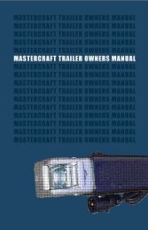 2011 MasterCraft Trailer Manual