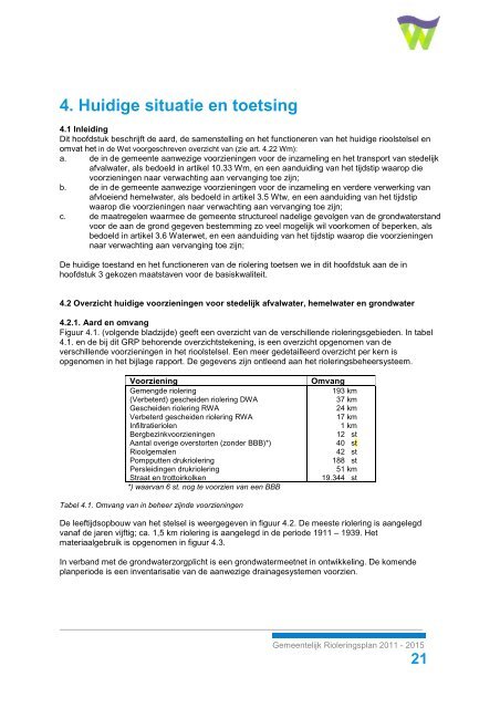 Gemeentelijk Rioleringsplan 2011 - 2015 - Gemeente Waalwijk