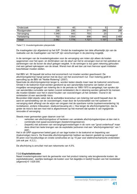 Gemeentelijk Rioleringsplan 2011 - 2015 - Gemeente Waalwijk