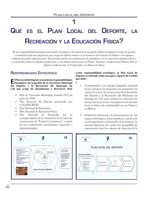Plan Local del Deporte, la RecreaciÃ³n y la EducaciÃ³n FÃ­sica - incide
