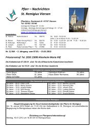 Pfarr – Nachrichten St. Remigius Viersen