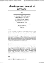 La demande de bois-énergie à Ouagadougou : esquisse d ... - RIAED