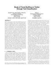 Study of Trend-Stuffing on Twitter through Text Classification