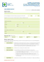 Application for Membership Form - Global CCS Institute