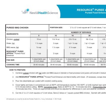 BBQ Chicken - Dysphagia-Diet