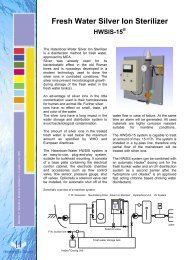 Fresh Water Silver Ion Sterilizer - Marine Plant Systems