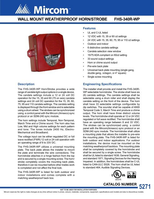 Horn Strobe Wiring Diagram - Wiring Diagram