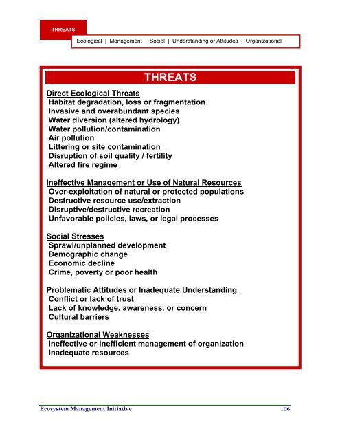 Evaluation Sourcebook (.pdf) - School of Natural Resources and ...