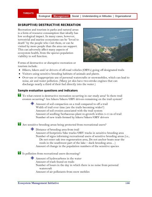 Evaluation Sourcebook (.pdf) - School of Natural Resources and ...