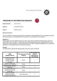 PSNI misconduct (PDF, 87.9 KB) - Police Service of Northern Ireland