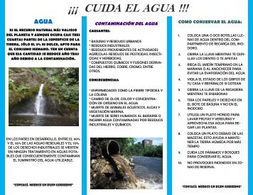 Folleto sobre el agua - ConsacÃ¡