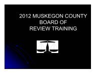 February 21, 2012 March Board of Review ... - Muskegon County