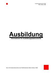 Ausbildung - Marco Bülow