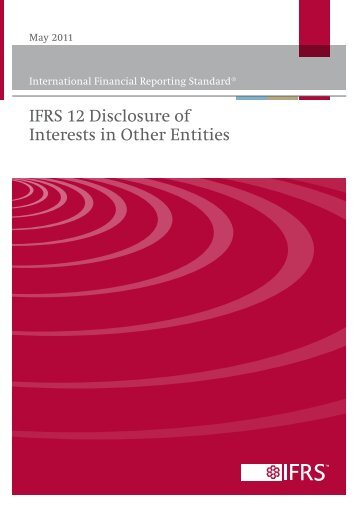 IFRS 12 Disclosure of Interests in Other Entities
