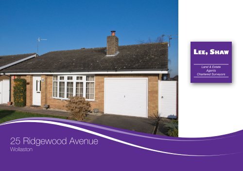 25 Ridgewood Avenue - Lee Shaw Partnership