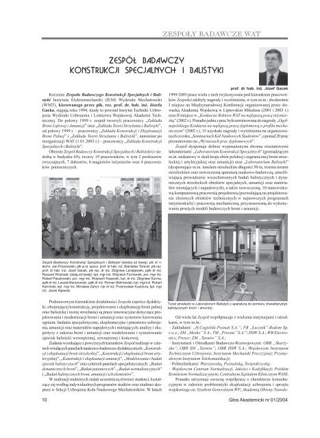 calosc_nr 103.p65 - Wojskowa Akademia Techniczna