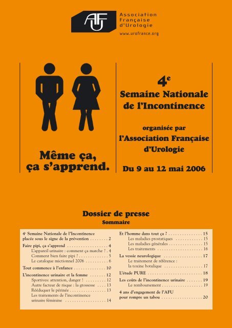 Dossier de presse 2006 - Urofrance