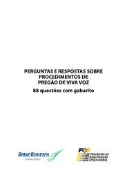 PERGUNTAS E RESPOSTAS SOBRE ... - BM&FBovespa