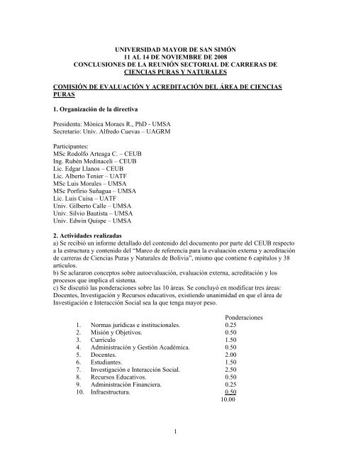 1 universidad mayor de san simón 11 al 14 de noviembre de 2008 ...