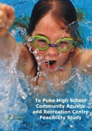 Te Puke Recreation and Aquatic Centre Feasibility Study