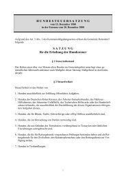 Satzung fÃ¼r die Erhebung der Hundesteuer - Gemeinde Rottendorf