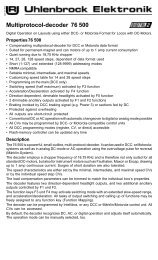 Multiprotocol-decoder 76 500 - Uhlenbrock