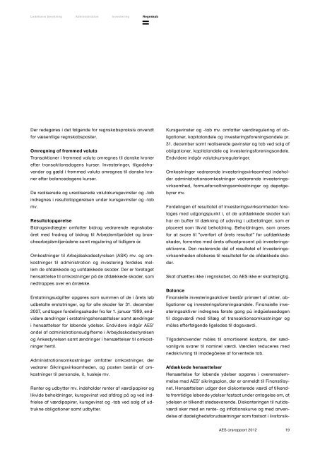 Ãrsrapport 2012 Arbejdsmarkedets Erhvervssygdomssikring - ATP