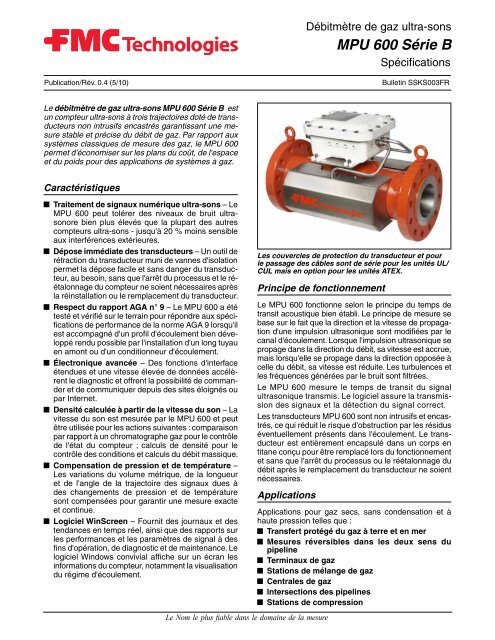 MPU 600 SÃ©rie B - Measurement Solutions