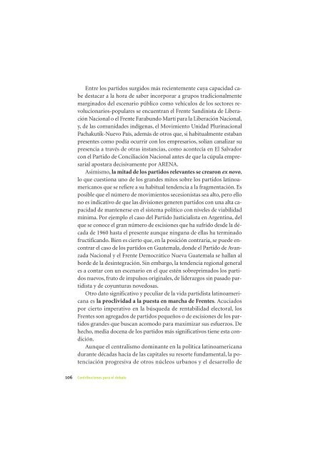 La Democracia en América Latina: Contribuciones para el Debate