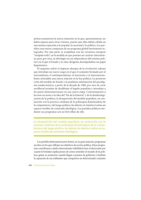 La Democracia en América Latina: Contribuciones para el Debate