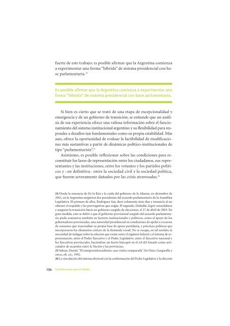 La Democracia en América Latina: Contribuciones para el Debate