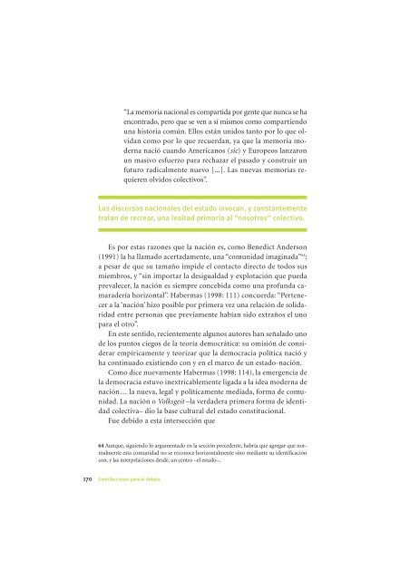 La Democracia en América Latina: Contribuciones para el Debate