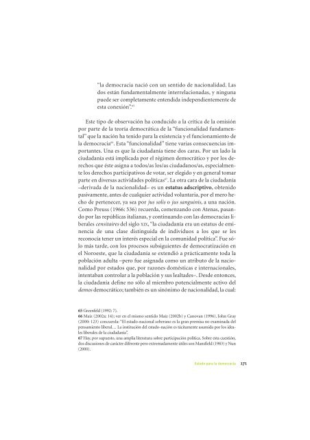 La Democracia en América Latina: Contribuciones para el Debate