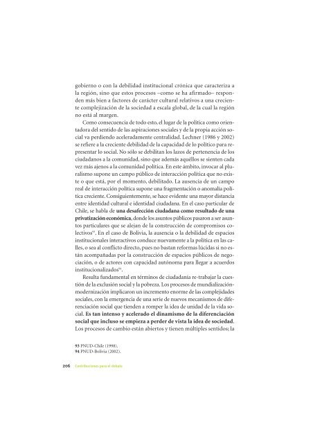 La Democracia en América Latina: Contribuciones para el Debate