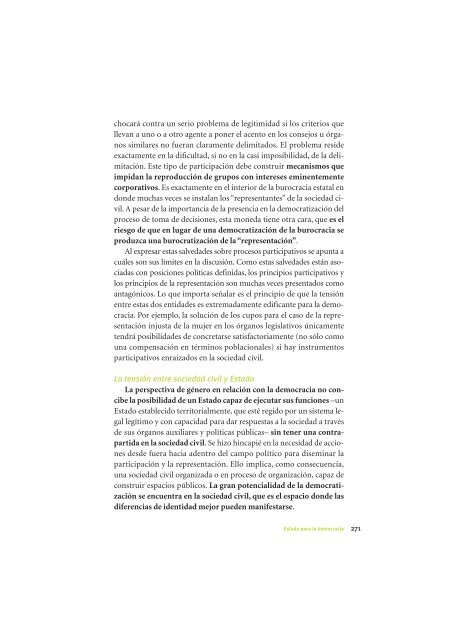 La Democracia en América Latina: Contribuciones para el Debate