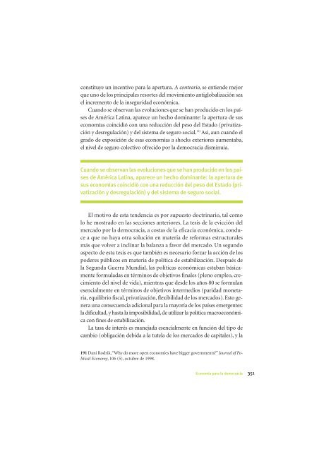 La Democracia en América Latina: Contribuciones para el Debate