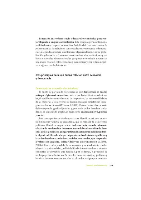 La Democracia en América Latina: Contribuciones para el Debate