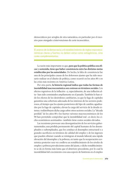 La Democracia en América Latina: Contribuciones para el Debate