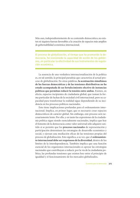 La Democracia en América Latina: Contribuciones para el Debate