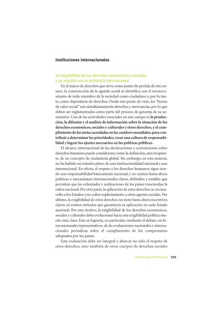 La Democracia en América Latina: Contribuciones para el Debate