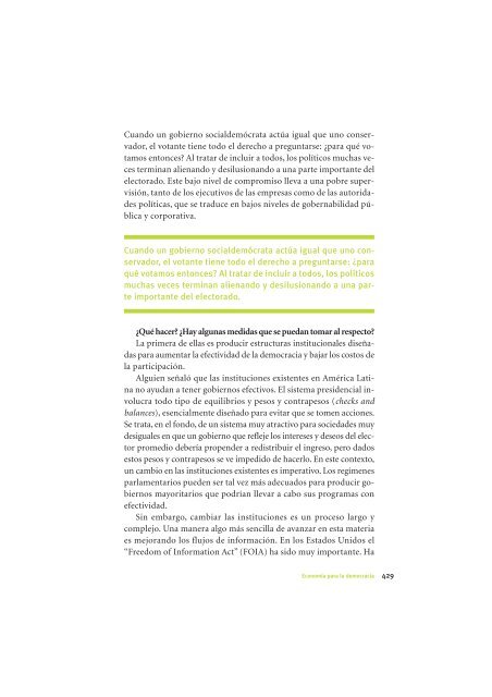 La Democracia en América Latina: Contribuciones para el Debate