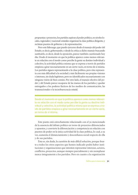 La Democracia en América Latina: Contribuciones para el Debate