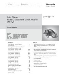 Axial Piston Fixed Displacment Motor AA2FM (A2FM) - Group VH A/S