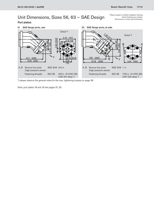 Axial Piston Fixed Displacment Motor AA2FM (A2FM) - Group VH A/S