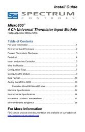 User Manual - Spectrum Controls, Inc.