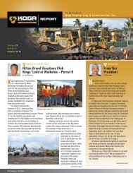 January - Koga Engineering & Construction, Inc.