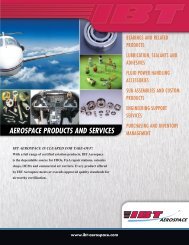 AEROSPACE PRODUCTS AND SERVICES - IBT, Inc.