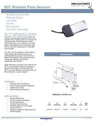 SDT Shielded Piezo Sensors - Measurement Specialties, Inc.