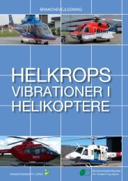 Helkropsvibrationer i helikoptere - BAR transport og engros